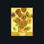 Vincent van Gogh - Vase mit fünfzehn Sonnenblumen Leinwanddruck<br><div class="desc">Vase mit 15 Sonnenblumen / Vase avec quinze turnesols - Vincent Van Gogh,  August 1888 - Sonnenblumen 1888,  Fassung (F454)</div>
