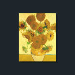 Vincent van Gogh - Vase mit fünfzehn Sonnenblumen Leinwanddruck<br><div class="desc">Vase mit 15 Sonnenblumen / Vase avec quinze turnesols - Vincent Van Gogh,  August 1888 - Sonnenblumen 1888,  Fassung (F454)</div>