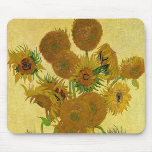 Vincent van Gogh - Vase mit fünfzehn Sonnenblumen Mousepad