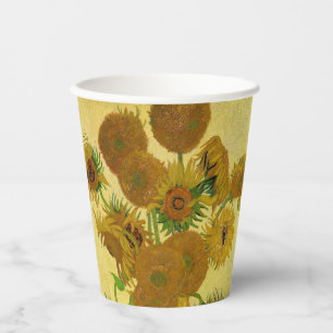 Vincent van Gogh - Vase mit fünfzehn Sonnenblumen Pappbecher