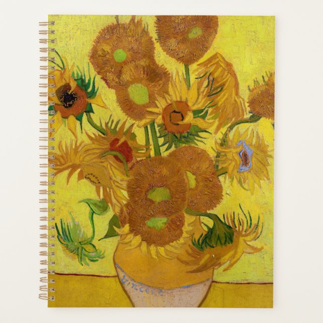 Vincent van Gogh - Vase mit fünfzehn Sonnenblumen Planer (Vorderseite)