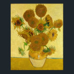 Vincent van Gogh - Vase mit fünfzehn Sonnenblumen Poster<br><div class="desc">Vase mit 15 Sonnenblumen / Vase avec quinze turnesols - Vincent Van Gogh,  August 1888 - Sonnenblumen 1888,  Fassung (F454)</div>
