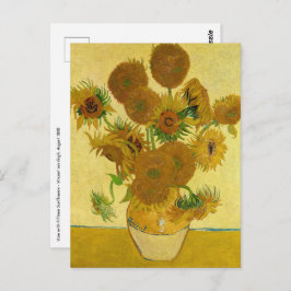 Vincent van Gogh - Vase mit fünfzehn Sonnenblumen Postkarte