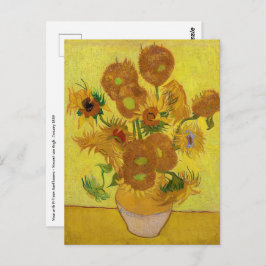 Vincent van Gogh - Vase mit fünfzehn Sonnenblumen Postkarte
