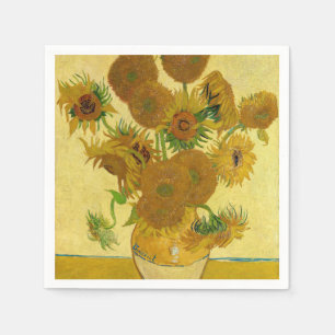 Vincent van Gogh - Vase mit fünfzehn Sonnenblumen Serviette