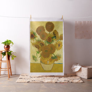 Vincent van Gogh - Vase mit fünfzehn Sonnenblumen Stoff