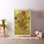 Vincent van Gogh - Vase mit fünfzehn Sonnenblumen Stoff<br><div class="desc">Vase mit fünfzehn Sonnenblumen / Vase avec quinze tururnesols - Vincent Van Gogh,  Januar 1889 - Sonnenblumen 1889 Wiederholung der vierten Version (F458)</div>