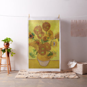 Vincent van Gogh - Vase mit fünfzehn Sonnenblumen Stoff