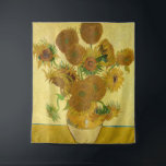 Vincent van Gogh - Vase mit fünfzehn Sonnenblumen Wandteppich<br><div class="desc">Vase mit 15 Sonnenblumen / Vase avec quinze turnesols - Vincent Van Gogh,  August 1888 - Sonnenblumen 1888,  Fassung (F454)</div>