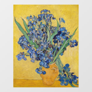 Vincent van Gogh - Vase mit Iren Fensteraufkleber