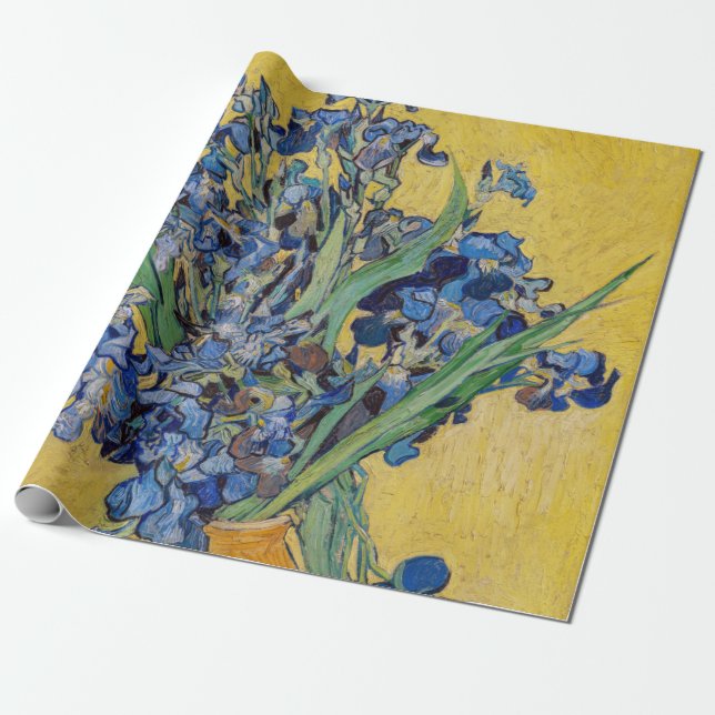 Vincent van Gogh - Vase mit Iren Geschenkpapier (Ungerollt)