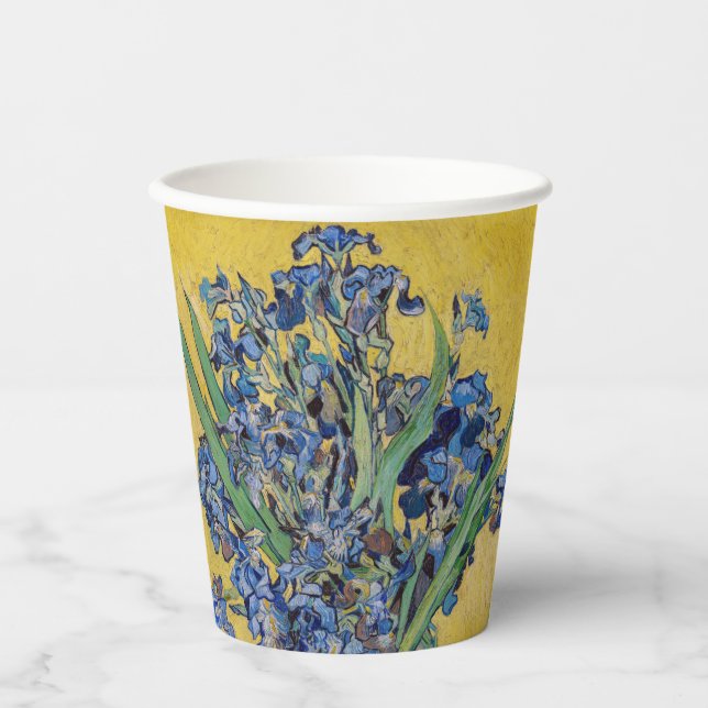 Vincent van Gogh - Vase mit Iren Pappbecher (Vorderseite)