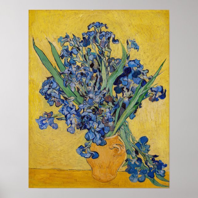 Vincent van Gogh - Vase mit Iren Poster (Vorne)