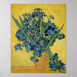 Vincent van Gogh Vase mit Irises Floral GalleryHD Poster