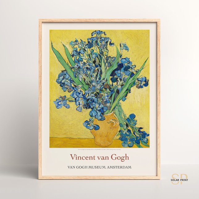 Vincent van Gogh Vase mit Irisgelben Kunstdrucken Poster (Von Creator hochgeladen)