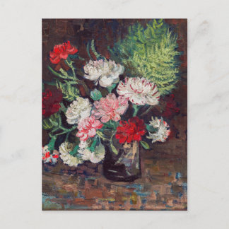Vincent van Gogh Vase mit Nelken Postkarte