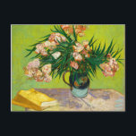 Vincent Van Gogh Vase mit Oleandern und Büchern Postkarte<br><div class="desc">Vincent Van Gogh Vase mit Oleanders und Books Postkarte</div>