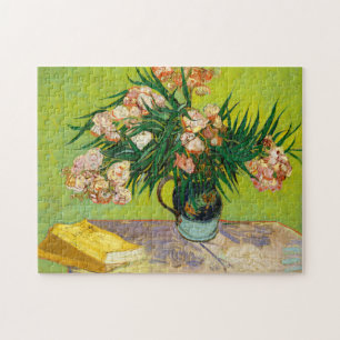 Vincent Van Gogh Vase mit Oleandern und Büchern Puzzle