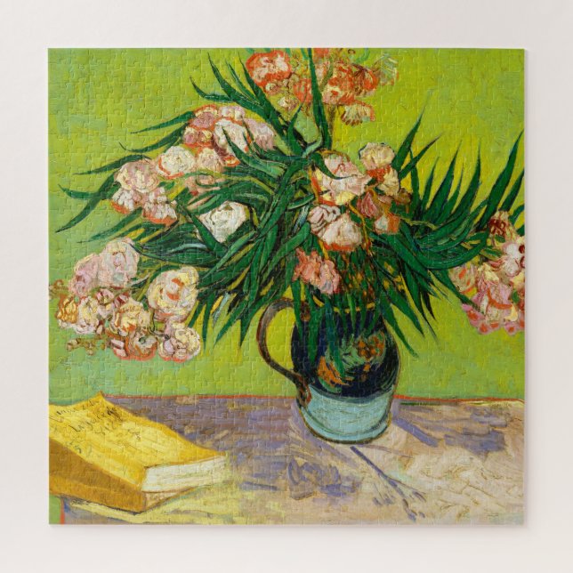 Vincent Van Gogh Vase mit Oleandern und Büchern Puzzle (Vertikal)