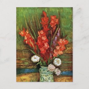 Vincent van Gogh - Vase mit Red Gladioli Postkarte