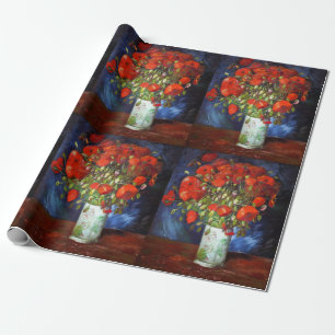 Vincent Van Gogh Vase mit Red Poppies Fine Art Geschenkpapier