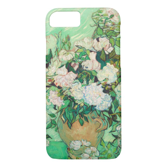 Vincent Van Gogh Vase mit rosa Roses Fine Art Case-Mate iPhone Hülle (Rückseite)