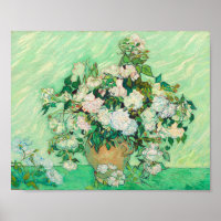 Vincent Van Gogh Vase mit rosa Roses Fine Art
