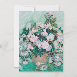 Vincent Van Gogh - Vase mit Rose, 1890 Dankeskarte