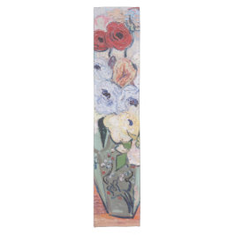 Vincent van Gogh - Vase mit Rose und Anemonen Kurzer Tischläufer