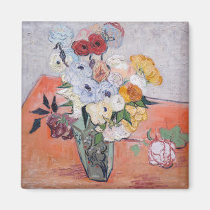 Vincent van Gogh - Vase mit Rose und Anemonen Magnet