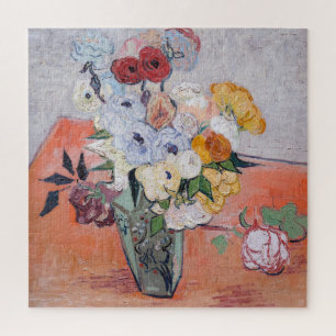 Vincent van Gogh - Vase mit Rose und Anemonen Puzzle