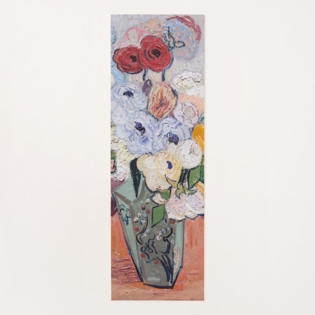 Vincent van Gogh - Vase mit Rose und Anemonen Yogamatte (Vorderseite)
