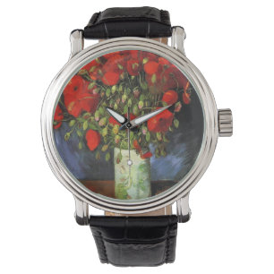 Vincent Van Gogh Vase mit roten Pflaumen Armbanduhr