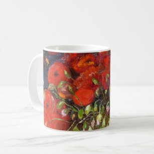 Vincent Van Gogh Vase mit roten Poppies Kaffeetasse