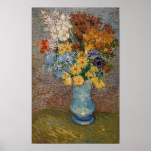 Vincent Van Gogh Vase mit Sternen und Anemonen Kun Poster