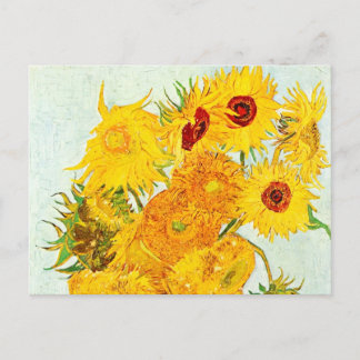 Vincent van Gogh Vase mit zwölf Sonnenblumen Art Postkarte
