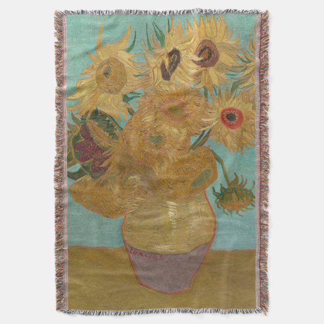 Vincent van Gogh - Vase mit zwölf Sonnenblumen Decke (Vorderseite Vertikal)