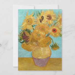 Vincent Van Gogh - Vase mit zwölf Sonnenblumen Einladung