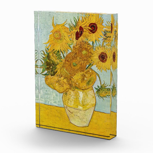 Vincent Van Gogh - Vase mit zwölf Sonnenblumen Fotoblock (Rechts)