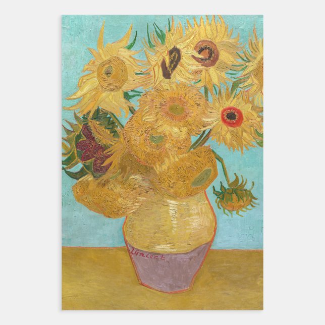 Vincent Van Gogh - Vase mit zwölf Sonnenblumen Geschenkpapier Set (Von Creator hochgeladen)