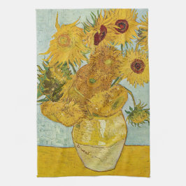 Vincent Van Gogh - Vase mit zwölf Sonnenblumen Geschirrtuch