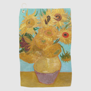 Vincent Van Gogh - Vase mit zwölf Sonnenblumen Golfhandtuch