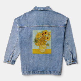 Vincent Van Gogh - Vase mit zwölf Sonnenblumen Jeansjacke