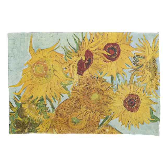 Vincent Van Gogh - Vase mit zwölf Sonnenblumen Kissenbezug (Vorderseite)