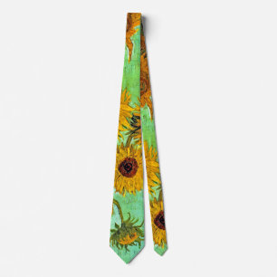 Vincent Van Gogh - Vase mit zwölf Sonnenblumen Krawatte