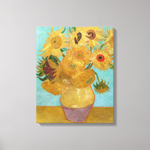 Vincent Van Gogh - Vase mit zwölf Sonnenblumen Leinwanddruck