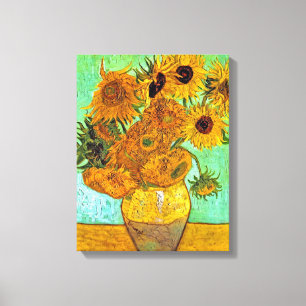 Vincent Van Gogh - Vase mit zwölf Sonnenblumen Leinwanddruck