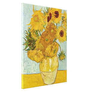 Vincent Van Gogh - Vase mit zwölf Sonnenblumen Leinwanddruck