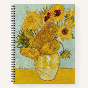 Vincent Van Gogh - Vase mit zwölf Sonnenblumen Notizbuch