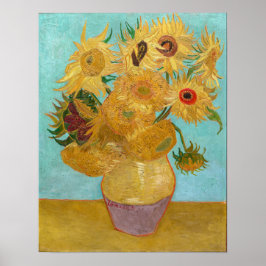 Vincent Van Gogh - Vase mit zwölf Sonnenblumen Poster
